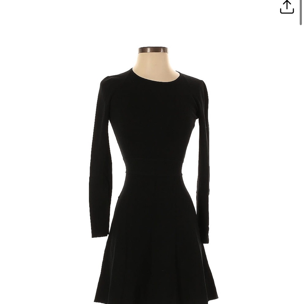 Theory Black Long Sleeve Dress